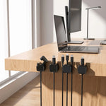 NEXARO MagneticCableOrganizer™ Noir – Range-Câbles Magnétique | Bureau Épuré