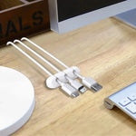 Clips Organisateur de Câbles | Support Adhésif Bureau | Silicone - Arts du rangement