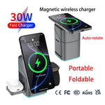 NEXARO MagCharge3™ – Station de Charge Sans Fil Magnétique 3-en-1 Rotatif 30W | iPhone, AirPods & Apple Watch -  NEXARO