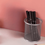 Organisateur de bureau gris vue de côté design sobre
- Arts du rangement
