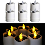NEXARO SolarFlame™ – Lot de 6 Bougies Solaires LED Étanches | Effet Flamme Réaliste -  NEXARO