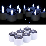 NEXARO SolarFlame™ – Lot de 6 Bougies Solaires LED Étanches | Effet Flamme Réaliste -  NEXARO