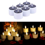 NEXARO SolarFlame™ – Lot de 6 Bougies Solaires LED Étanches | Effet Flamme Réaliste -  NEXARO