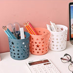 porte stylo | Porte - stylo en forme d'étoile ajouré et mignon conteneur de stockage de crayons brosse Kawaii - Arts du rangement