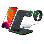 Ninja 15W 3 in 1 Fast Wireless Charging Station for Mobile Phones -  NEXARO