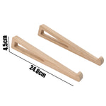 NEXARO WoodLift – Support pour ordinateur portable en bois, lot de 2 pièces