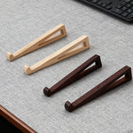 NEXARO WoodLift – Support pour ordinateur portable en bois, lot de 2 pièces