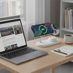 Vue latérale station de charge multifonction design compact
